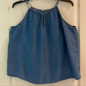 Women’s Old Navy Denim Chambray Tank Top Sz XL